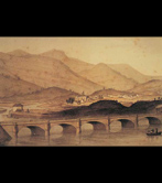Puente internacional del Bidasoa en 1864
