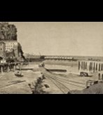 Public works: San Sebastian (Guipuzcoa) : the eastern urban expansion of the town: perspective of the building work, from the Santa Catalina bridge.1864.