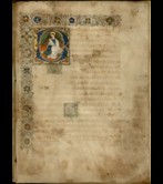 Page from the 1397 Brotherhood Book of Bylaws validated by King Juan II in 1453