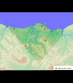 Mapa de localización del territorio de Menosca  