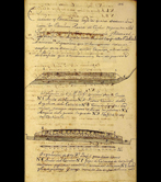 Highway map. "3rd cross-section representing those parts of the road which were walled on one side and with a pavement on the other… [ from the Royal Carriageways corresponding to the jurisdictions of the towns of Legazpia and Villareal from the border with Anzuola". 1765