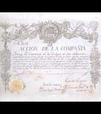 Share certificate of the Royal Gipuzkoan Company of Caracas 1766
