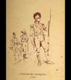 Uniformes des « Chasseurs basques »