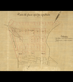 “Parte del plano que fue aprobado" (Proyecto del ensanche de San Sebastián.1865)